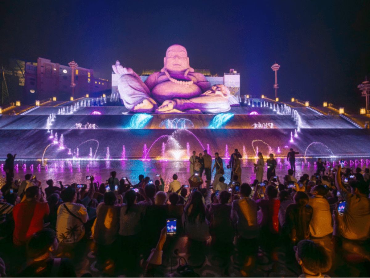 Show nhạc nước tại Núi Bà Đen